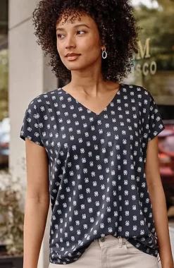 J.Jill Luxe Supima® Pleat-Back Tee | Jjill-Women Tops & Tees