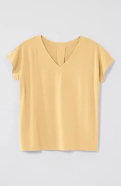 J.Jill Luxe Supima® Pleat-Back Tee | Jjill-Women Tops & Tees
