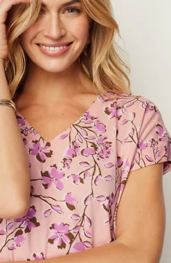 J.Jill Luxe Supima® Pleat-Back Tee | Jjill-Women Tops & Tees