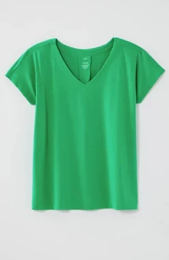 J.Jill Luxe Supima® Pleat-Back Tee | Jjill-Women Tops & Tees