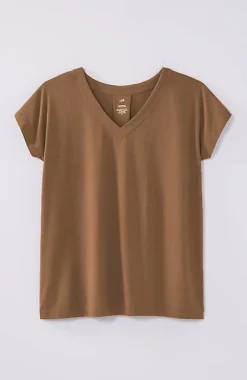J.Jill Luxe Supima® Pleat-Back Tee | Jjill-Women Tops & Tees