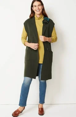 J.Jill Majestic Double-Breasted Sweater Gilet | Jjill-Women Sweaters