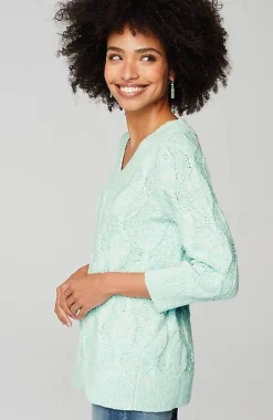 J.Jill Marled Cable Sweater | Jjill-Women Sweaters