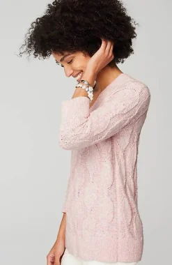 J.Jill Marled Cable Sweater | Jjill-Women Sweaters