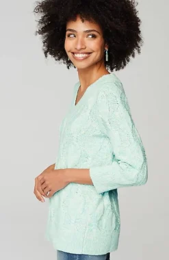 J.Jill Marled Cable Sweater | Jjill-Women Sweaters
