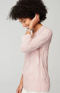 J.Jill Marled Cable Sweater | Jjill-Women Sweaters