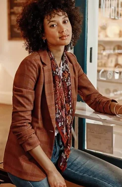 J.Jill Mendocino Plaid Blazer | Jjill-Women Jackets & Coats