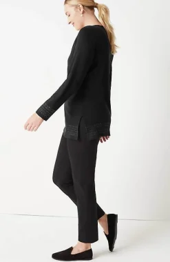 J.Jill Metallic-Embroidered Tunic | Jjill-Women Tops & Tees