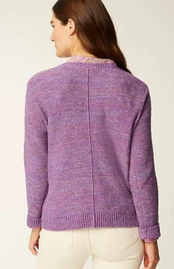 J.Jill Micro-Tweed Seamed Sweater | Jjill-Women Sweaters