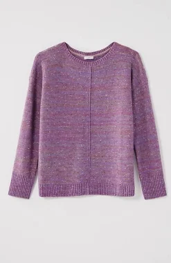 J.Jill Micro-Tweed Seamed Sweater | Jjill-Women Sweaters