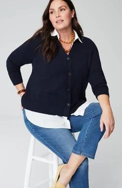 J.Jill Mixed-Media Cardi | Jjill-Women Sweaters