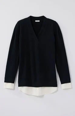 J.Jill Mixed-Media Layered Sweater | Jjill-Women Sweaters