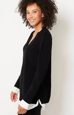 J.Jill Mixed-Media Layered Sweater | Jjill-Women Sweaters