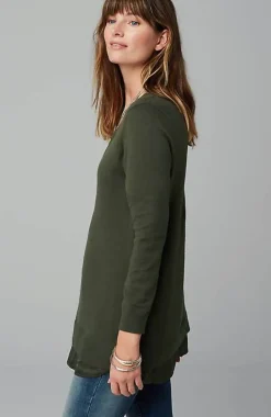J.Jill Mixed-Media Layered V-Neck Sweater | Jjill-Women Sweaters