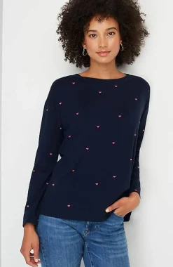 J.Jill More Love Embroidered Sweatshirt | Jjill-Women Tops & Tees