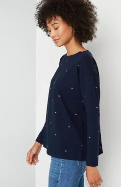 J.Jill More Love Embroidered Sweatshirt | Jjill-Women Tops & Tees