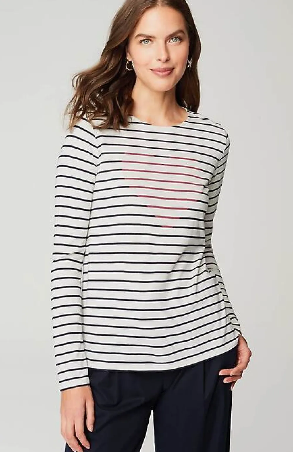J.Jill More Love Striped Tee | Jjill-Women Tops & Tees