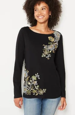 J.Jill Multicolor-Embroidered Top | Jjill-Women Tops & Tees