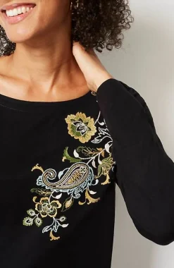 J.Jill Multicolor-Embroidered Top | Jjill-Women Tops & Tees