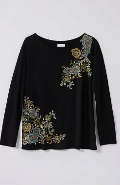 J.Jill Multicolor-Embroidered Top | Jjill-Women Tops & Tees
