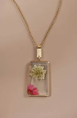 J.Jill Nature'S Charm Pressed-Flower Pendant Necklace | Jjill-Women Jewelry