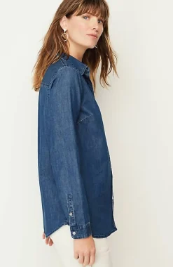 J.Jill One-Pocket Button-Front Shirt | Jjill-Women Shirts & Blouses