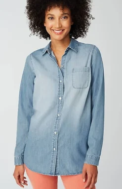 J.Jill One-Pocket Button-Front Shirt | Jjill-Women Shirts & Blouses