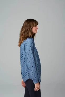 J.Jill One-Pocket Shirred-Back Shirt | Jjill-Women Shirts & Blouses