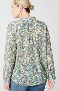 J.Jill One-Pocket Shirred-Back Shirt | Jjill-Women Shirts & Blouses