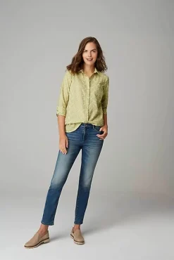 J.Jill One-Pocket Shirred-Back Shirt | Jjill-Women Shirts & Blouses