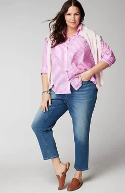 J.Jill One-Pocket Shirred-Back Shirt | Jjill-Women Shirts & Blouses