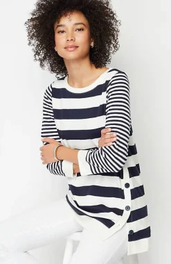 J.Jill Organically Grown Cotton Button-Seamed Tunic | Jjill-Women Tops & Tees