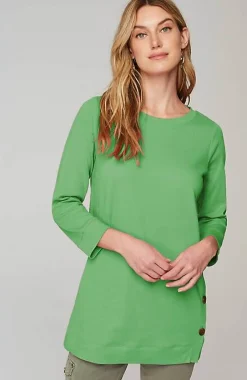 J.Jill Organically Grown Cotton Button-Seamed Tunic | Jjill-Women Tops & Tees