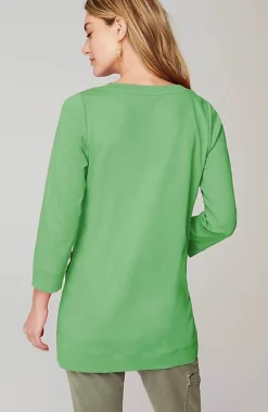 J.Jill Organically Grown Cotton Button-Seamed Tunic | Jjill-Women Tops & Tees
