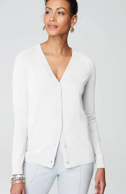 J.Jill Organically Grown Cotton V-Neck Cardi | Jjill-Women Sweaters