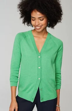 J.Jill Organically Grown Cotton V-Neck Cardi | Jjill-Women Sweaters