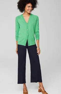 J.Jill Organically Grown Cotton V-Neck Cardi | Jjill-Women Sweaters
