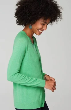 J.Jill Organically Grown Cotton V-Neck Cardi | Jjill-Women Sweaters