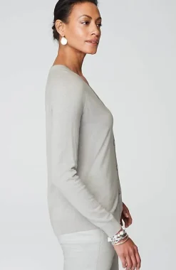 J.Jill Organically Grown Cotton V-Neck Cardi | Jjill-Women Sweaters