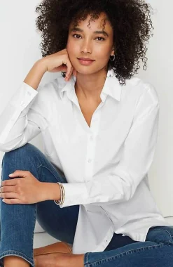 J.Jill Oversized Cotton Poplin Tunic | Jjill-Women Tunics