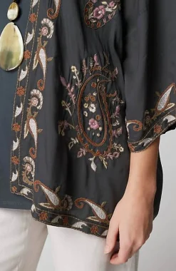 J.Jill Paisley-Embroidered Soft Jacket | Jjill-Women Ponchos, Ruanas & Scarves