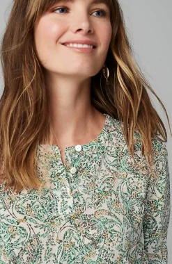 J.Jill Paisley Henley Top | Jjill-Women Shirts & Blouses