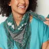 J.Jill Patchwork-Printed Square Scarf | Jjill-Women Ponchos, Ruanas & Scarves