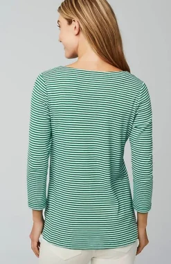 J.Jill Pima 3/4-Sleeve V-Neck Tee | Jjill-Women Tops & Tees