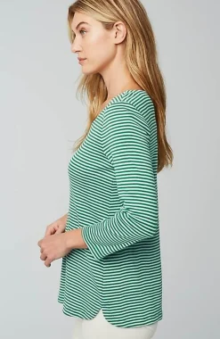J.Jill Pima 3/4-Sleeve V-Neck Tee | Jjill-Women Tops & Tees