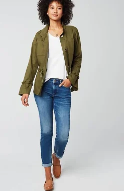 J.Jill Pima 3/4-Sleeve V-Neck Tee | Jjill-Women Tops & Tees