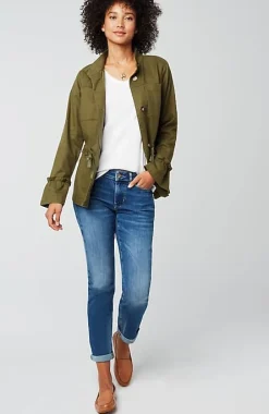 J.Jill Pima 3/4-Sleeve V-Neck Tee | Jjill-Women Tops & Tees