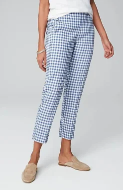 J.Jill Pintucked Linen-Stretch Slim-Leg Pants | Jjill-Women Pants & Jeans