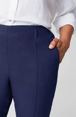 J.Jill Pintucked Linen-Stretch Slim-Leg Pants | Jjill-Women Pants & Jeans
