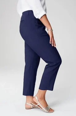 J.Jill Pintucked Linen-Stretch Slim-Leg Pants | Jjill-Women Pants & Jeans